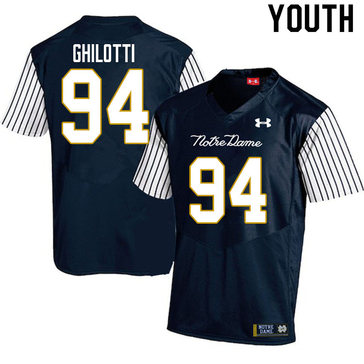 Youth #94 Giovanni Ghilotti Notre Dame Fighting Irish College Football Jerseys Sale-Alternate
